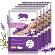 Custom Lavender Baby Feet Exfoliating Foot Peeling SPA Sock Mask